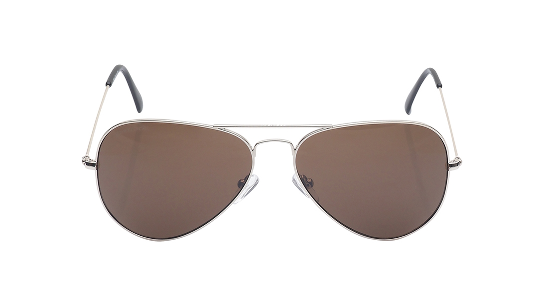 Image 1 of Brown Aviator Sunglasses for Men from Fastrack Available at Titan Eye+