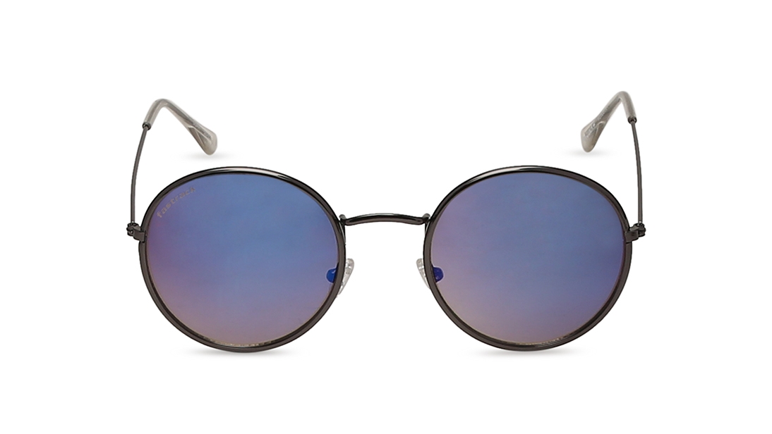 Image 1 of Blue Round Sunglasses for Men and Women from Fastrack Available at Titan Eye+