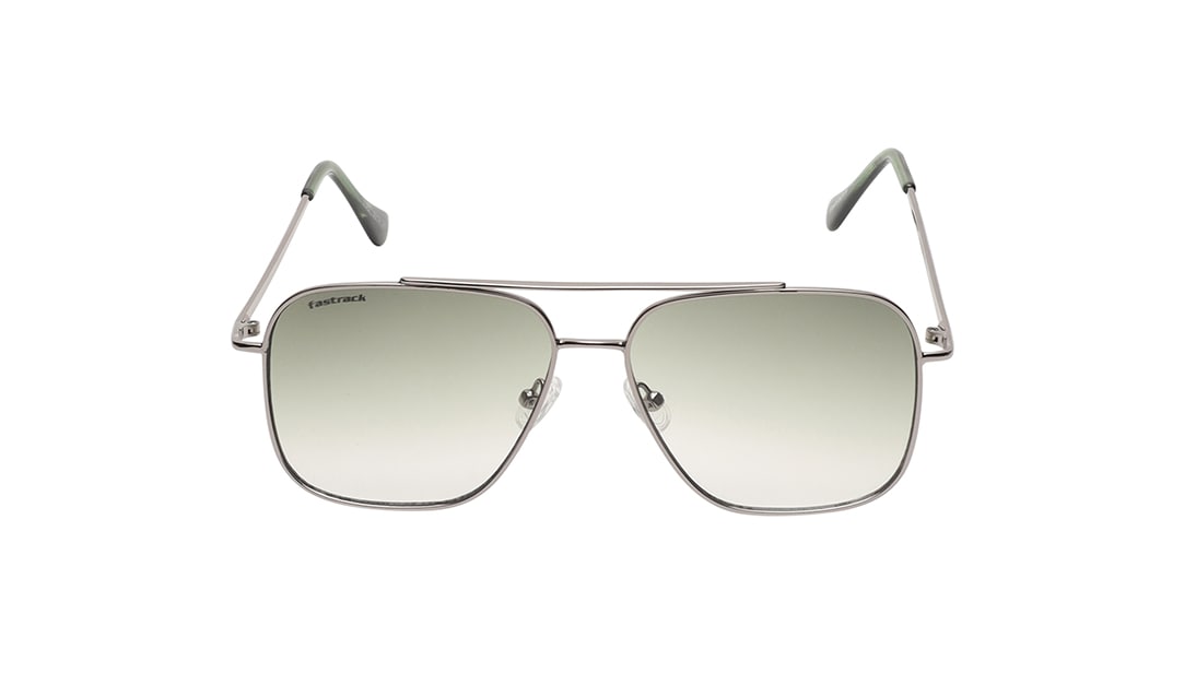 Image 1 of Grey Navigator Sunglasses for Men and Women from Fastrack Available at Titan Eye+