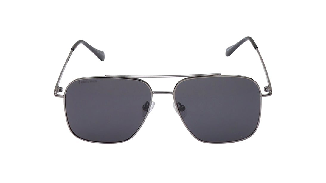 Image 1 of Black Navigator Sunglasses for Men and Women from Fastrack Available at Titan Eye+