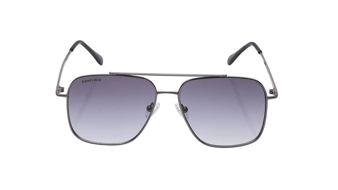 Image 1 of Grey Navigator Sunglasses for Men and Women from Fastrack Available at Titan Eye+
