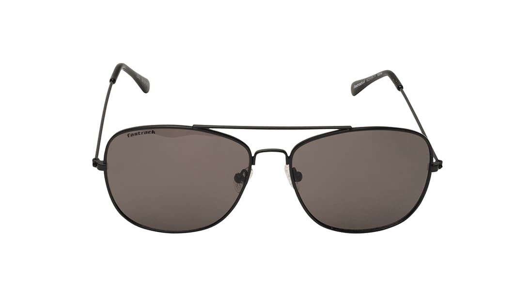 Image 1 of Grey Aviator Sunglasses for Men and Women from Fastrack Available at Titan Eye+