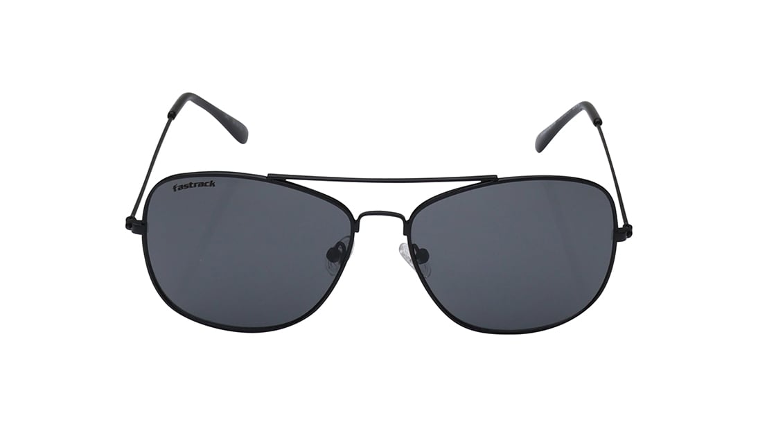 Image 1 of Grey Aviator Sunglasses for Men and Women from Fastrack Available at Titan Eye+