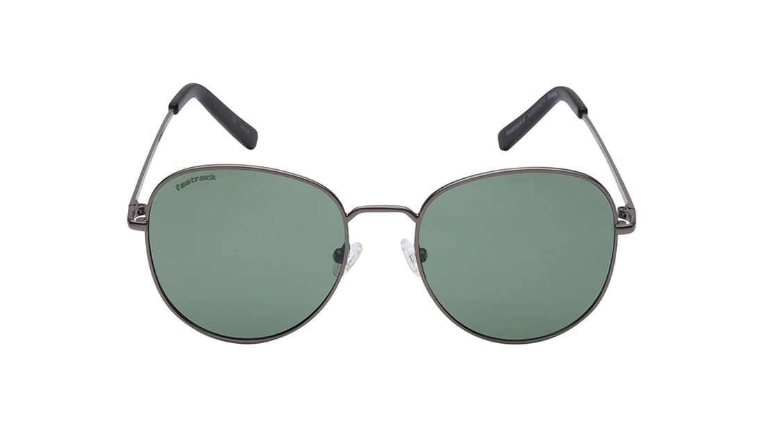 Image 1 of Green Aviator Sunglasses for Men and Women from Fastrack Available at Titan Eye+
