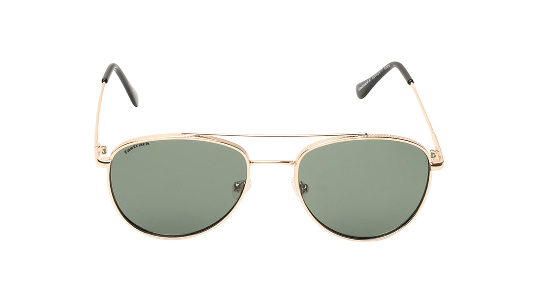 Image 1 of Green Aviator Sunglasses for Men and Women from Fastrack Available at Titan Eye+