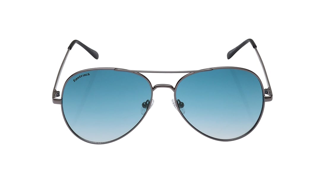 Image 1 of Blue Aviator Sunglasses for Men and Women from Fastrack Available at Titan Eye+