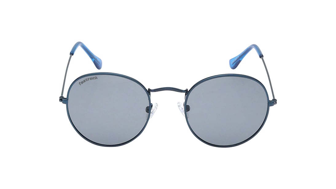 Image 1 of Grey Round Sunglasses for Men and Women from Fastrack Available at Titan Eye+