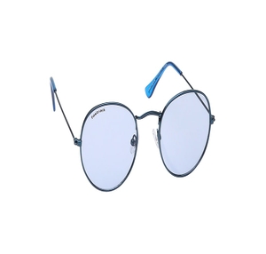 Image 2 of Blue Round Sunglasses for Men and Women from Fastrack Available at Titan Eye+