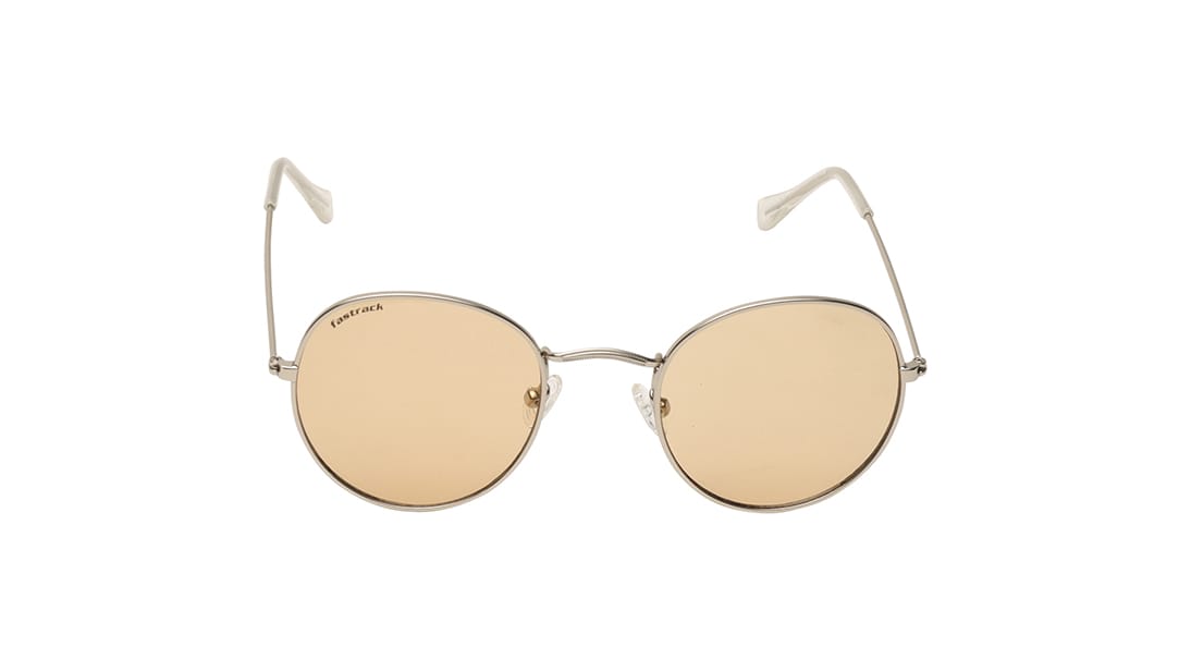 Image 1 of Brown Round Sunglasses for Men and Women from Fastrack Available at Titan Eye+