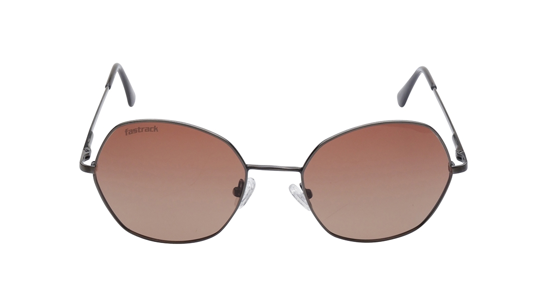 Image 1 of Brown Round Sunglasses for Men from Fastrack Available at Titan Eye+