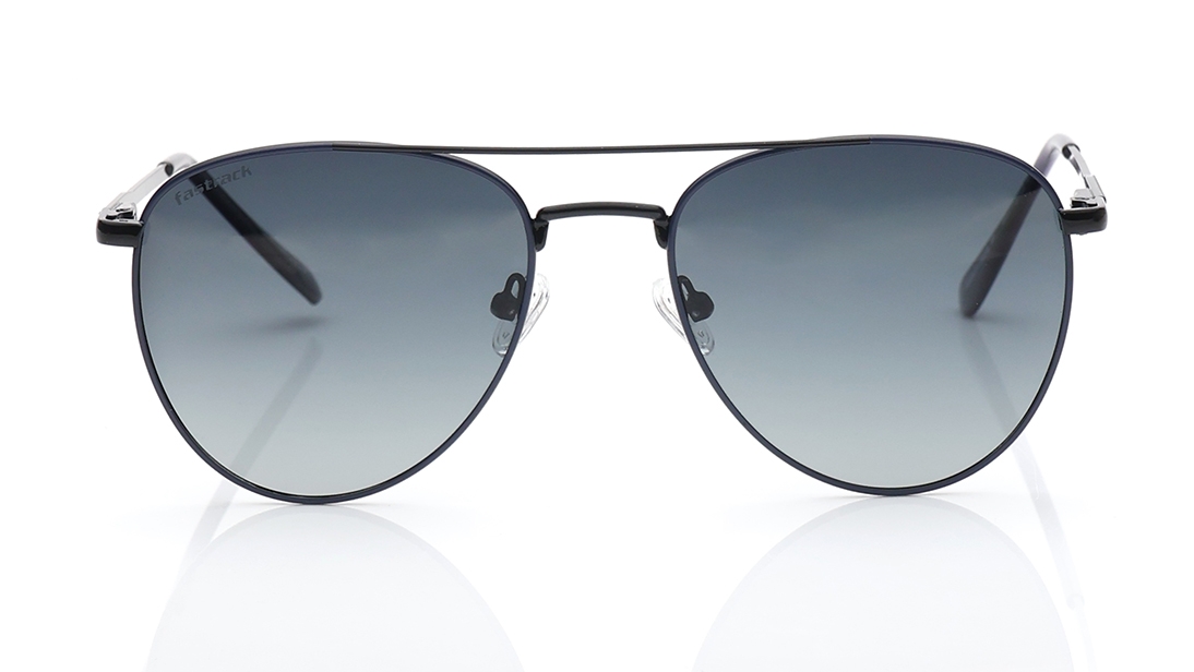Image 1 of Grey Aviator Polarized Sunglasses for Men and Women from Fastrack Available at Titan Eye+