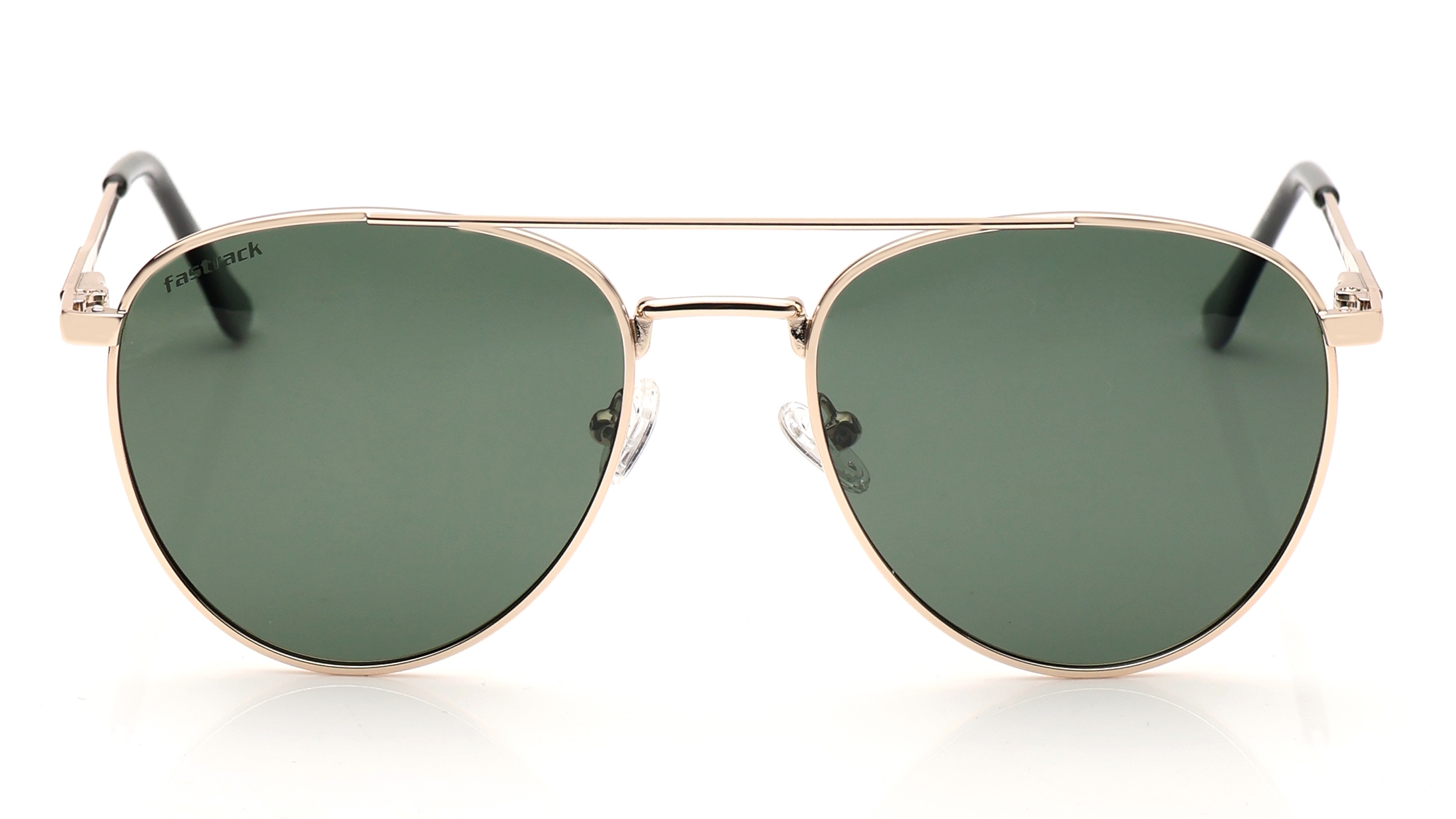 Image 1 of Green Aviator Polarized Sunglasses for Men and Women from Fastrack Available at Titan Eye+