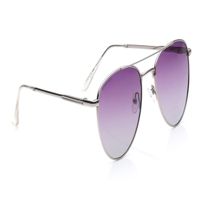 Image 2 of Purple Aviator Polarized Sunglasses for Men and Women from Fastrack Available at Titan Eye+