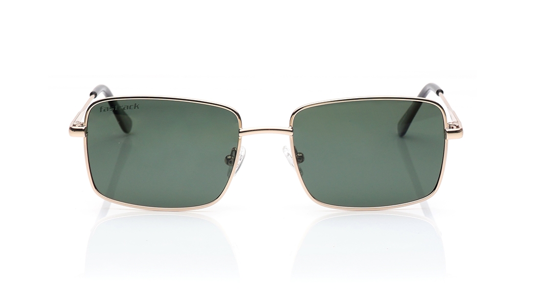 Image 1 of Green Square Polarized Sunglasses for Men from Fastrack Available at Titan Eye+