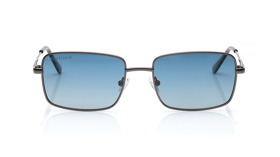 Image 1 of Blue Square Polarized Sunglasses for Men from Fastrack Available at Titan Eye+