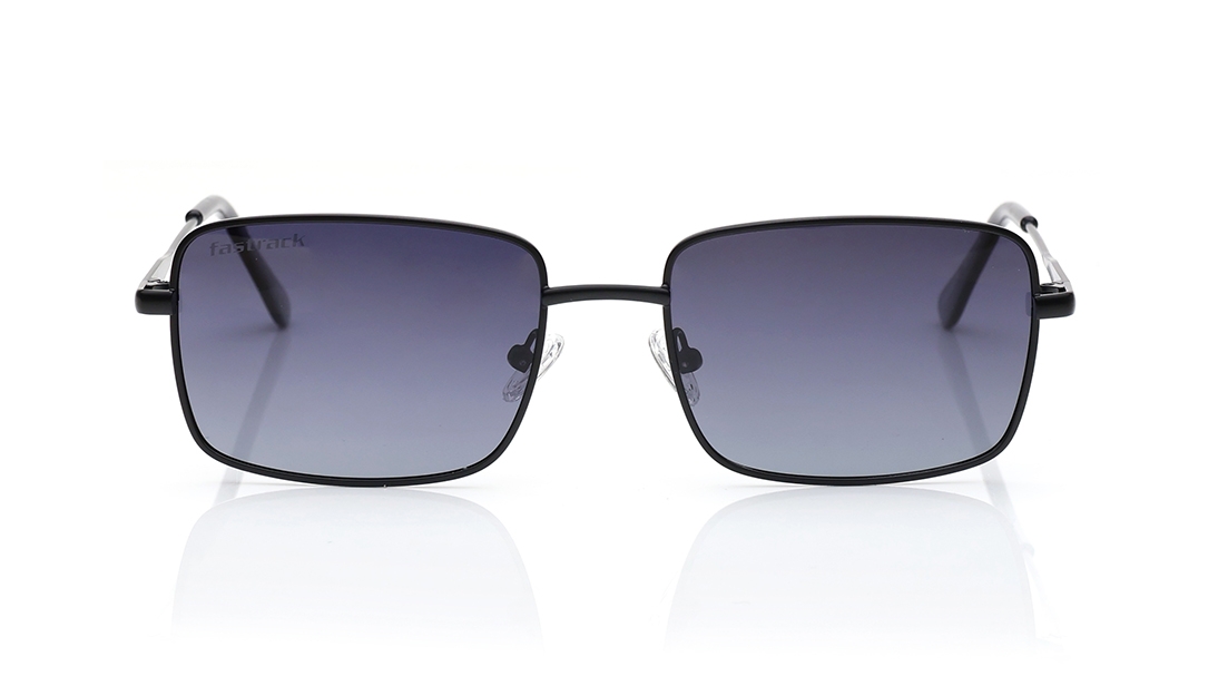 Image 1 of Grey Square Polarized Sunglasses for Men from Fastrack Available at Titan Eye+