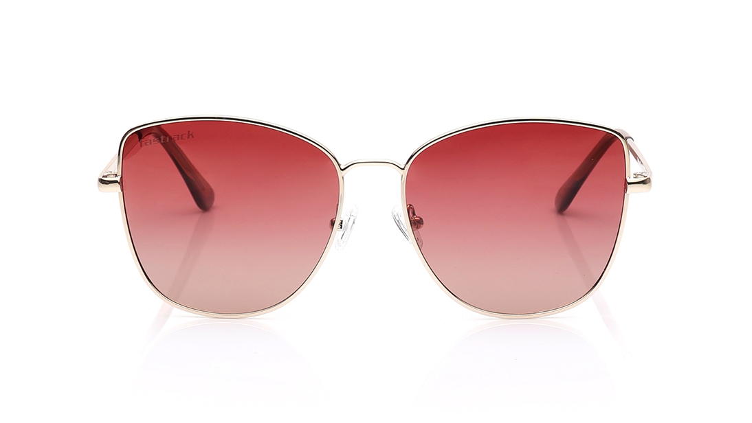 Image 1 of Red Butterfly Polarized Sunglasses for Women from Fastrack Available at Titan Eye+