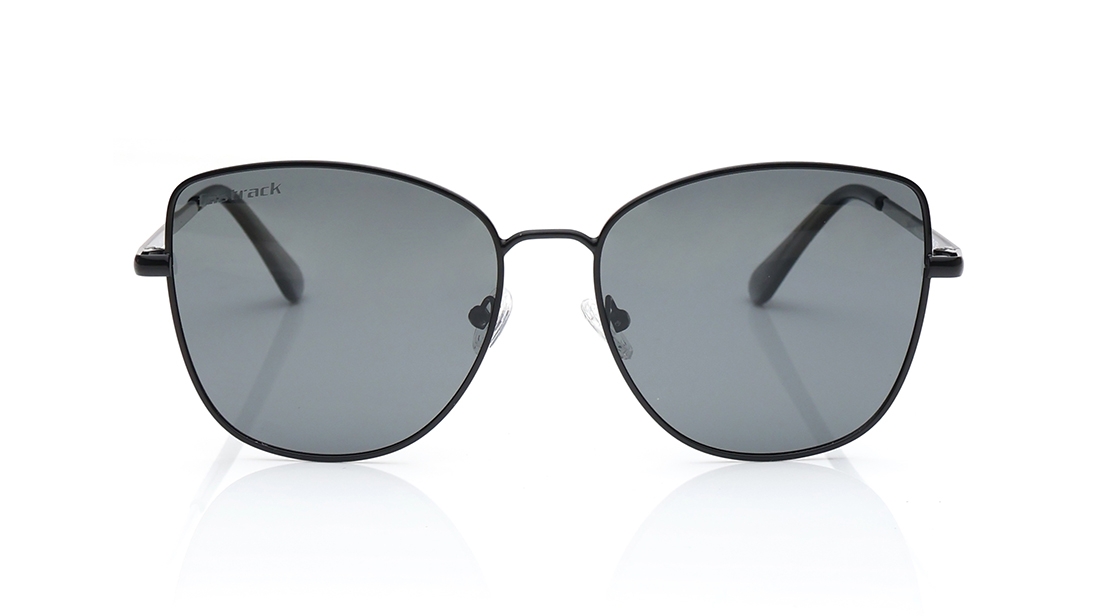 Image 1 of Grey Geometric Polarized Sunglasses for Women from Fastrack Available at Titan Eye+
