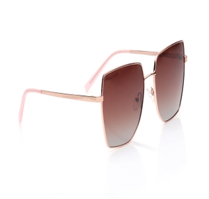 Image 2 of Brown Square Polarized Sunglasses for Women from Fastrack Available at Titan Eye+