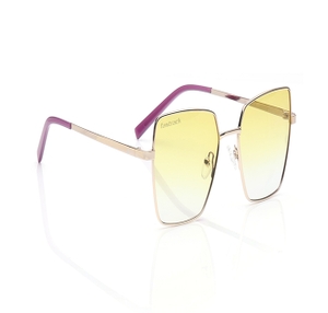 Image 2 of Yellow Geometric Polarized Sunglasses for Women from Fastrack Available at Titan Eye+