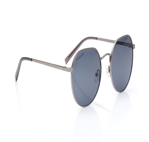 Image 2 of Grey Round Polarized Sunglasses for Men and Women from Fastrack Available at Titan Eye+