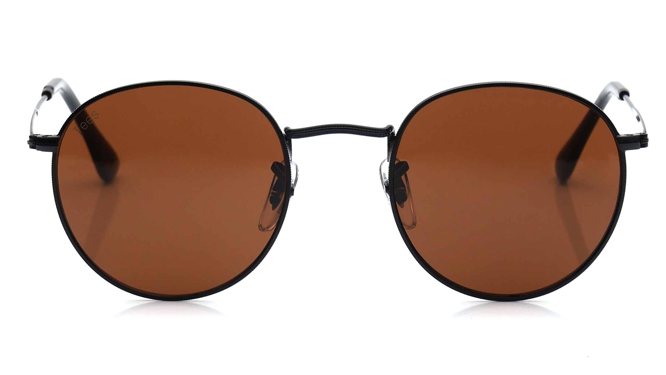 Image 1 of Brown Round Sunglasses for Men and Women from Tees By Fastrack Available at Titan Eye+