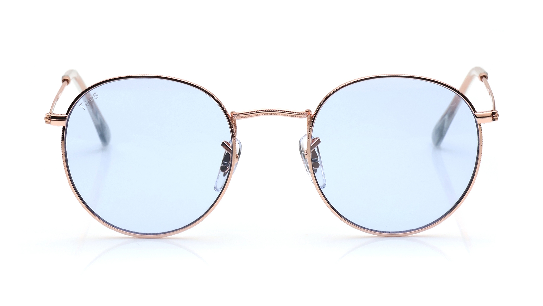 Image 1 of Blue Round Sunglasses for Men and Women from Tees By Fastrack Available at Titan Eye+