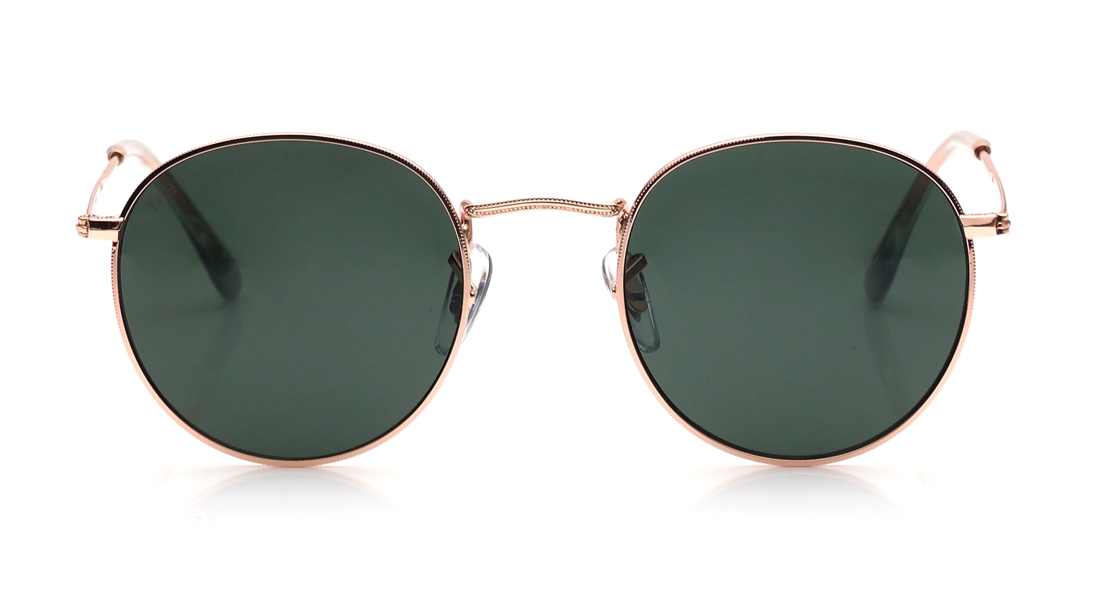 Image 1 of Green Round Sunglasses for Men and Women from Tees By Fastrack Available at Titan Eye+