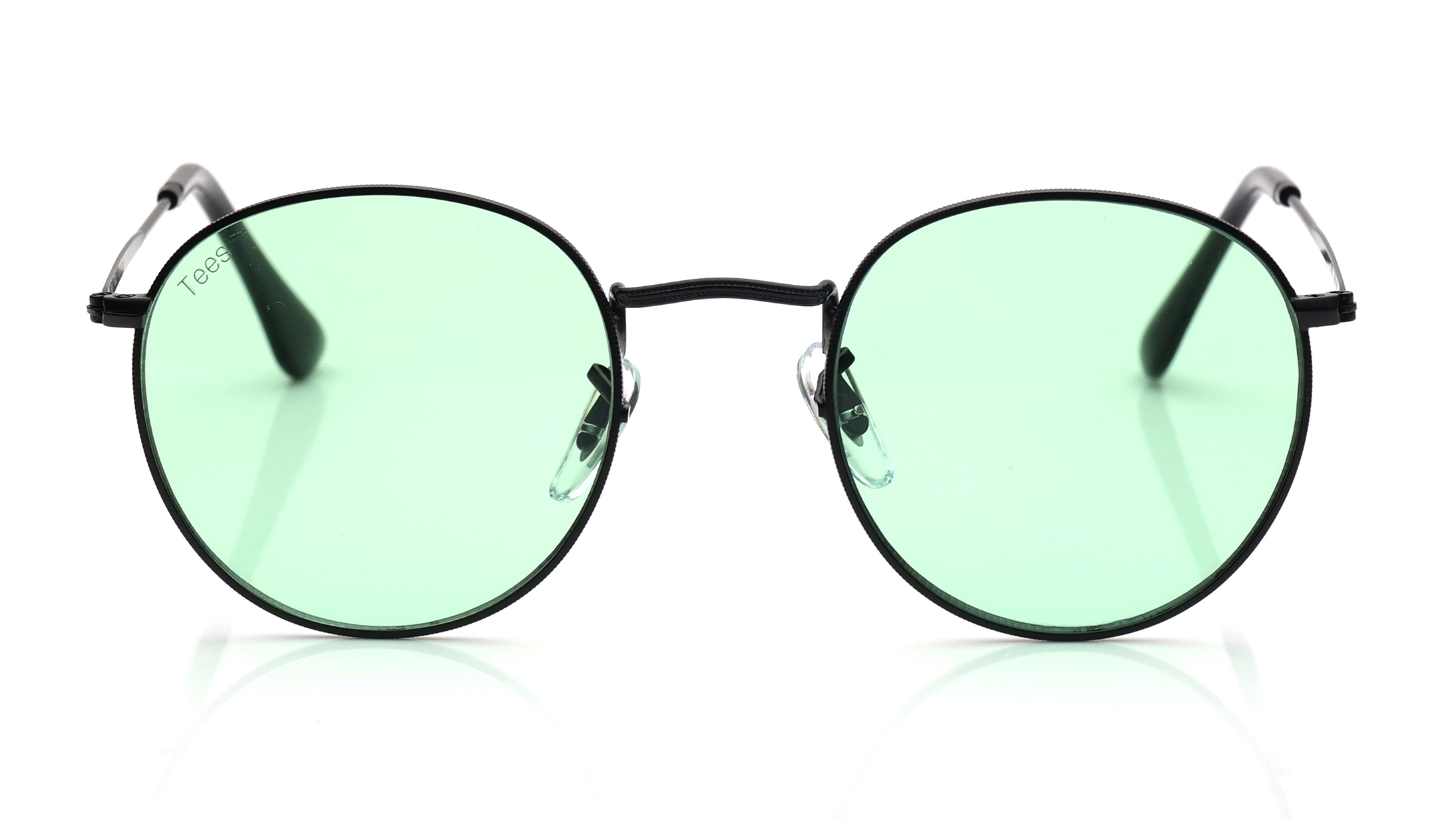 Image 1 of Green Round Sunglasses for Men and Women from Tees By Fastrack Available at Titan Eye+