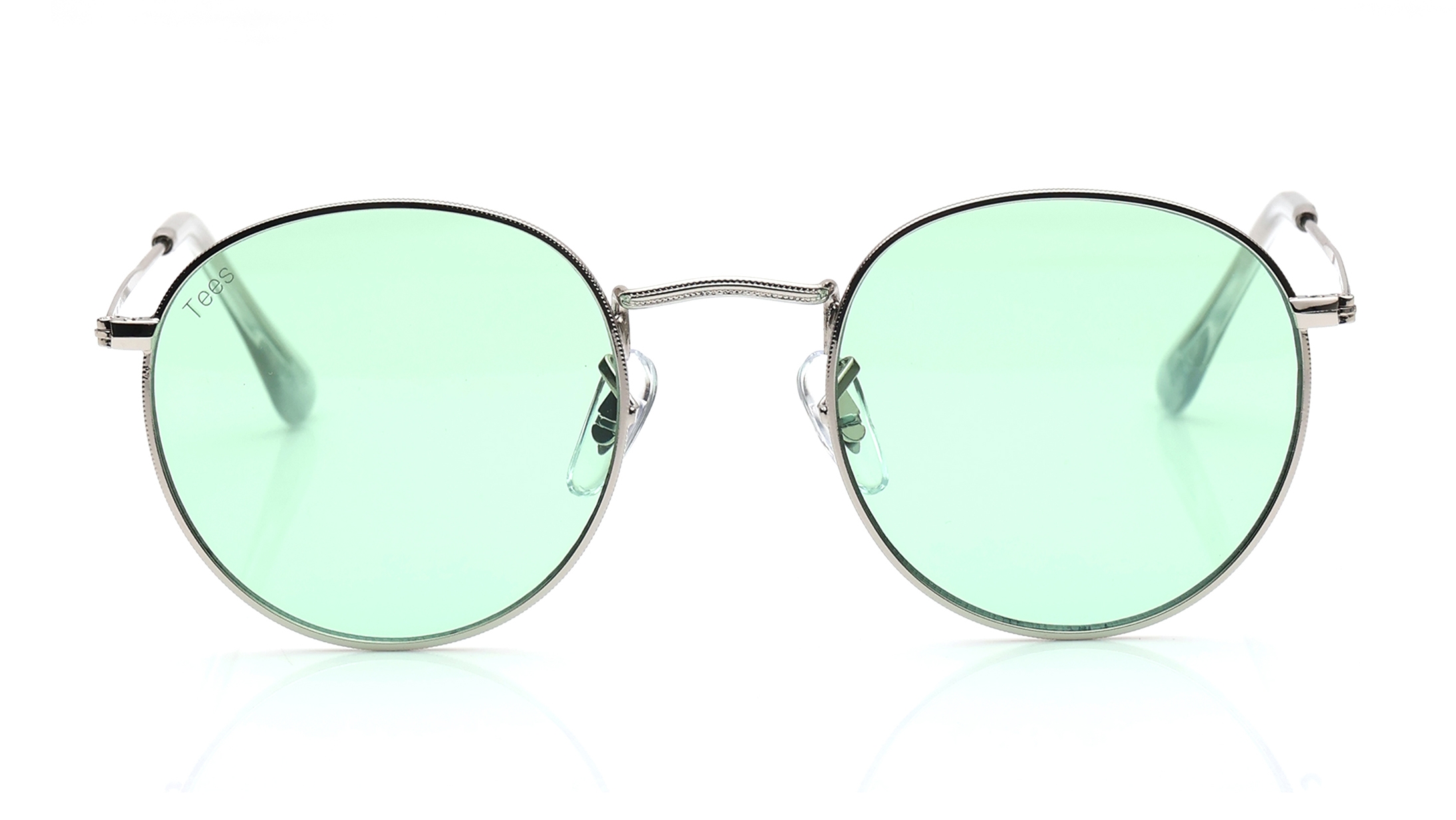 Image 1 of Green Round Sunglasses for Men and Women from Tees By Fastrack Available at Titan Eye+