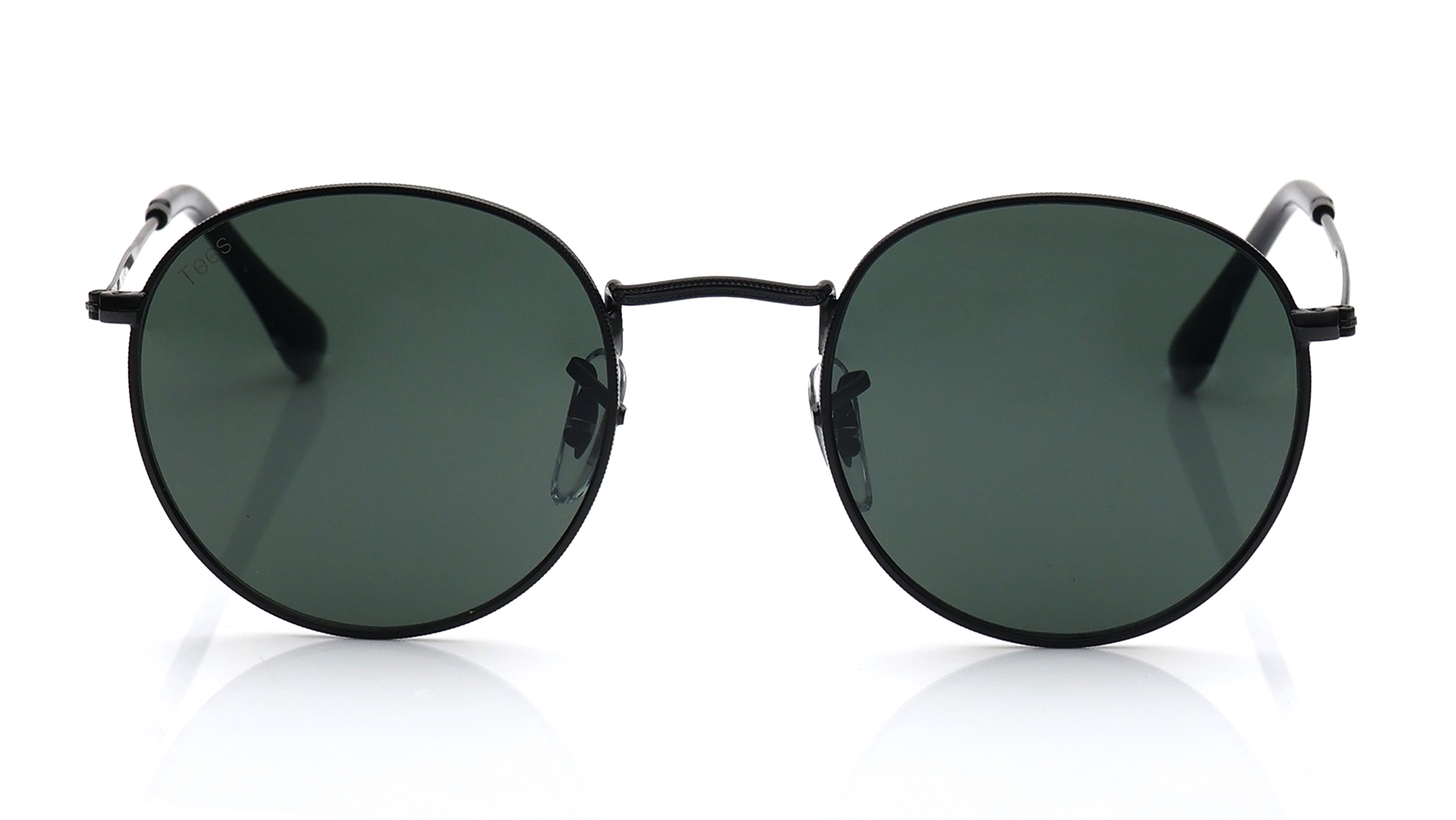 Image 1 of Green Round Sunglasses for Men and Women from Tees By Fastrack Available at Titan Eye+