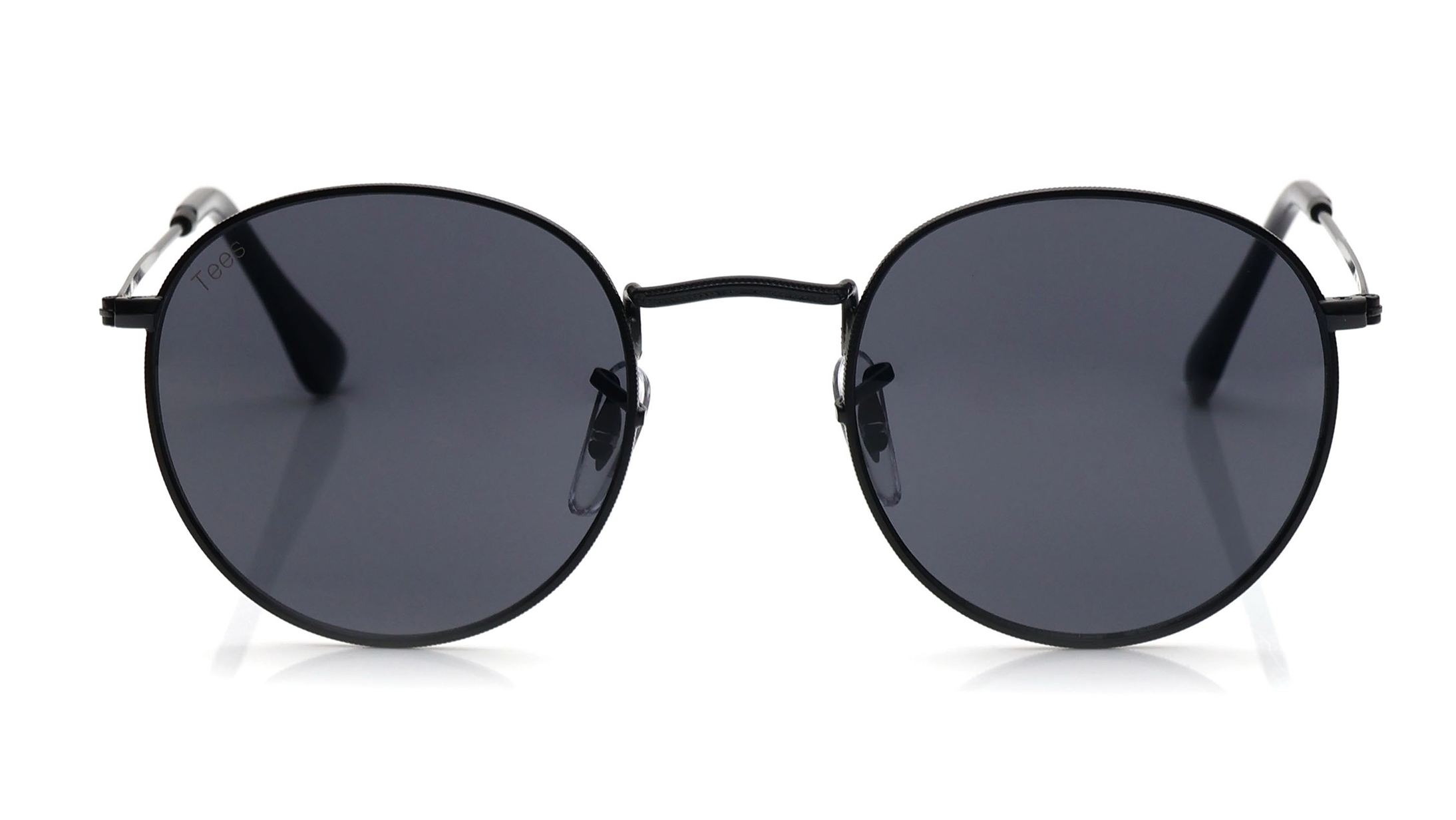 Image 1 of Black Round Sunglasses for Men and Women from Tees By Fastrack Available at Titan Eye+