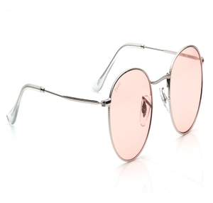 Image 2 of Pink Round Sunglasses for Men and Women from Tees By Fastrack Available at Titan Eye+