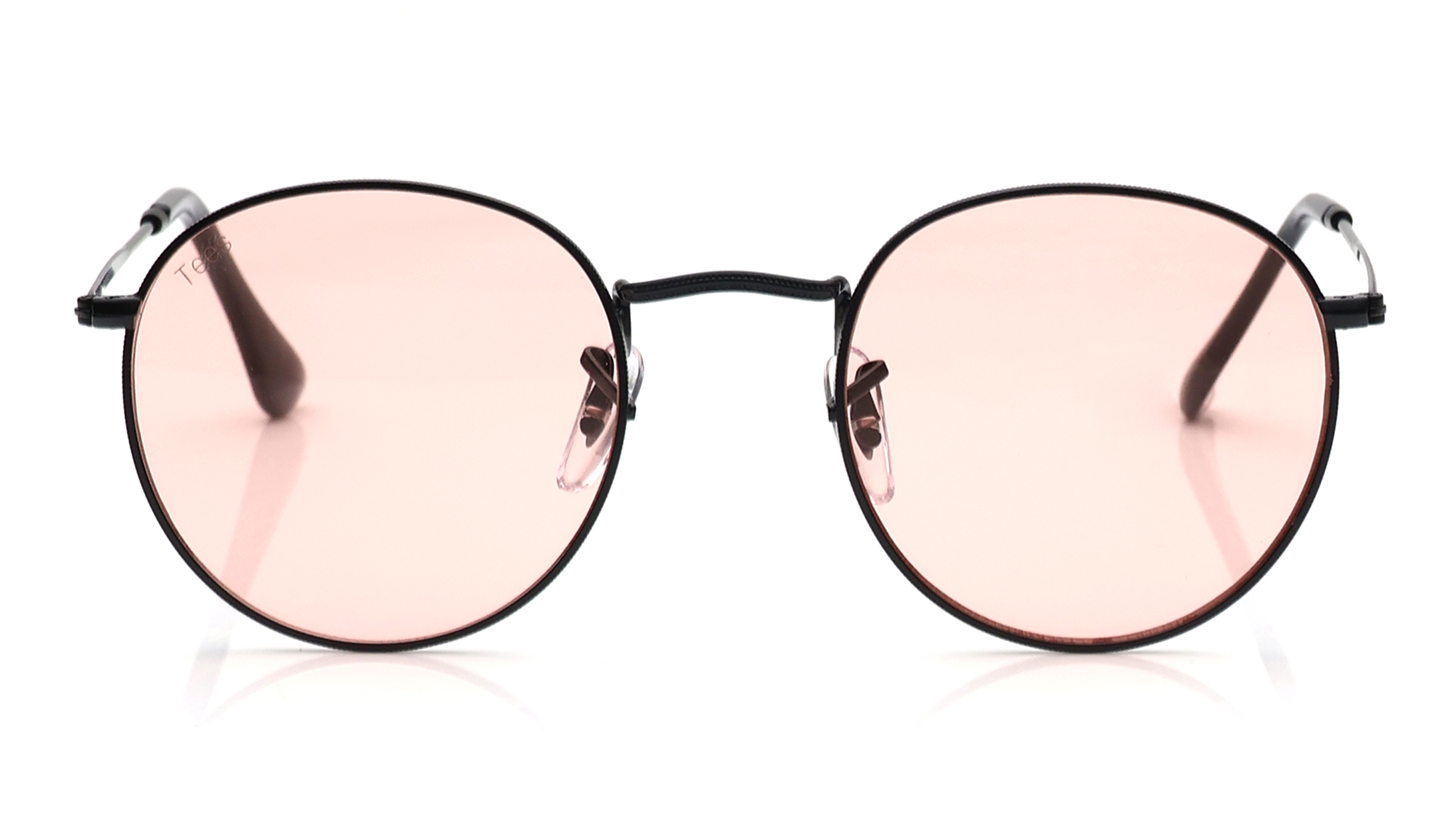 Image 1 of Pink Round Sunglasses for Men and Women from Tees By Fastrack Available at Titan Eye+