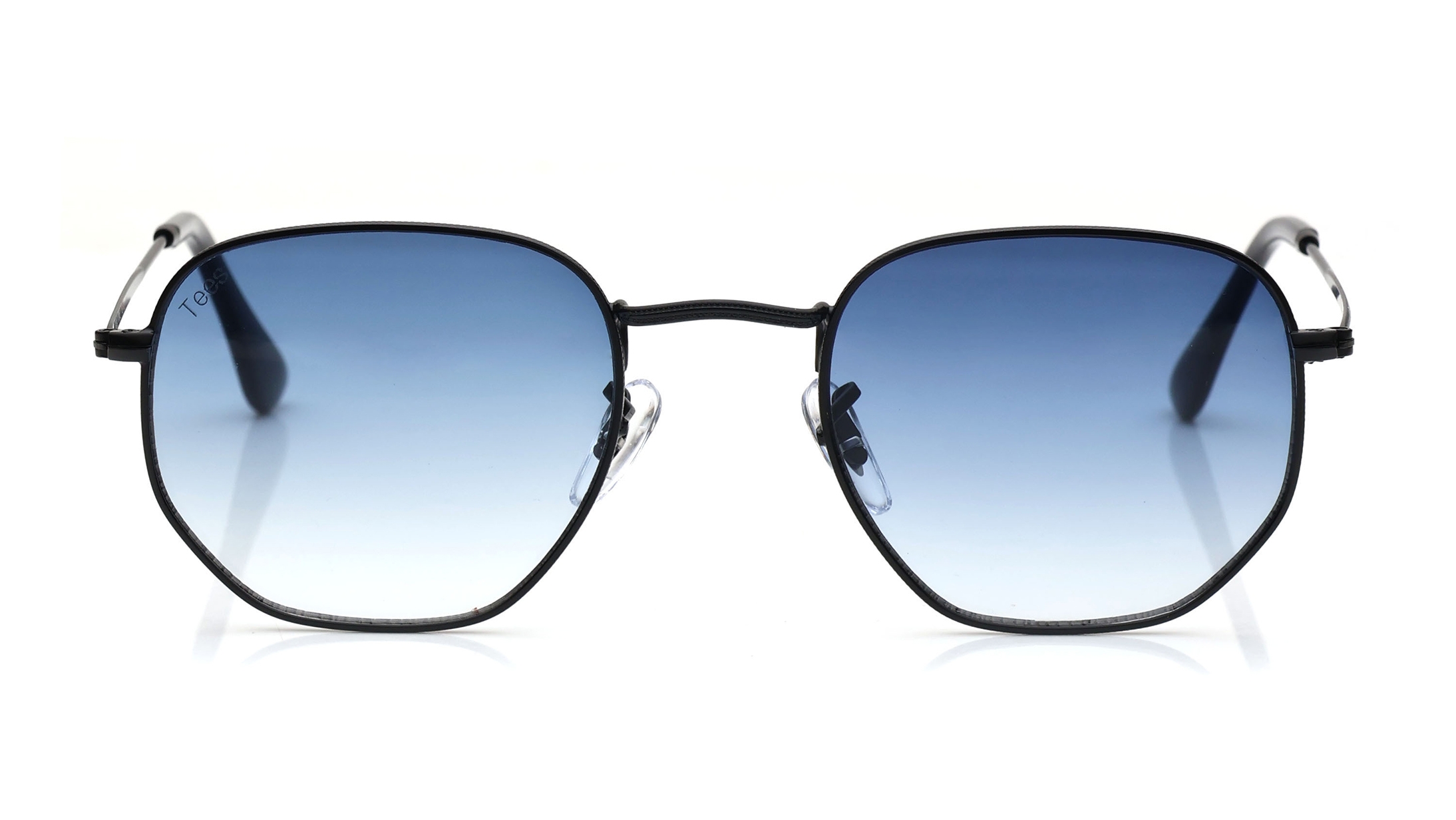 Image 1 of Blue Geometric Sunglasses for Men and Women from Tees By Fastrack Available at Titan Eye+