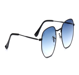 Image 2 of Blue Geometric Sunglasses for Men and Women from Tees By Fastrack Available at Titan Eye+