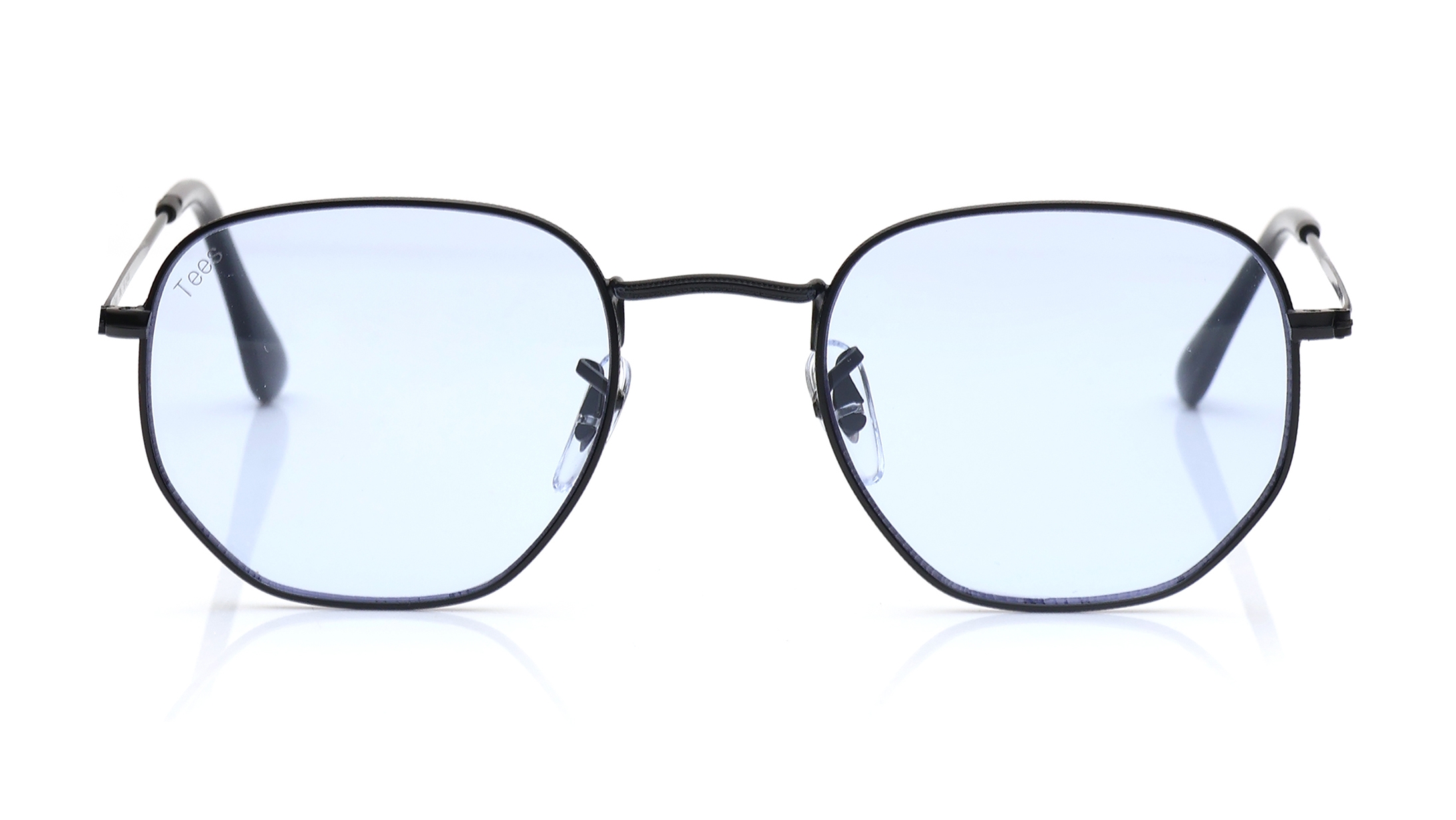 Image 1 of Blue Geometric Sunglasses for Men and Women from Tees By Fastrack Available at Titan Eye+