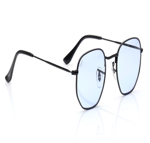 Image 2 of Blue Geometric Sunglasses for Men and Women from Tees By Fastrack Available at Titan Eye+