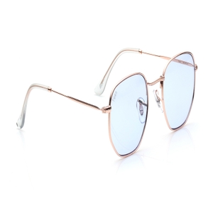 Image 2 of Blue Geometric Sunglasses for Men and Women from Tees By Fastrack Available at Titan Eye+