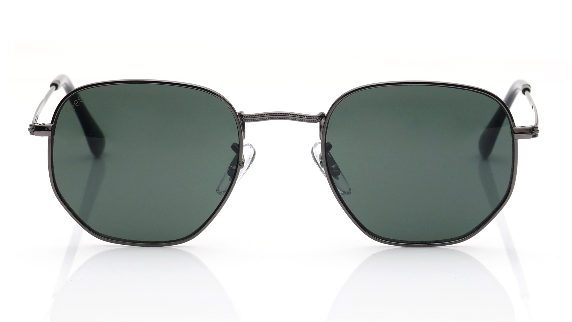 Image 1 of Green Geometric Sunglasses for Men and Women from Tees By Fastrack Available at Titan Eye+