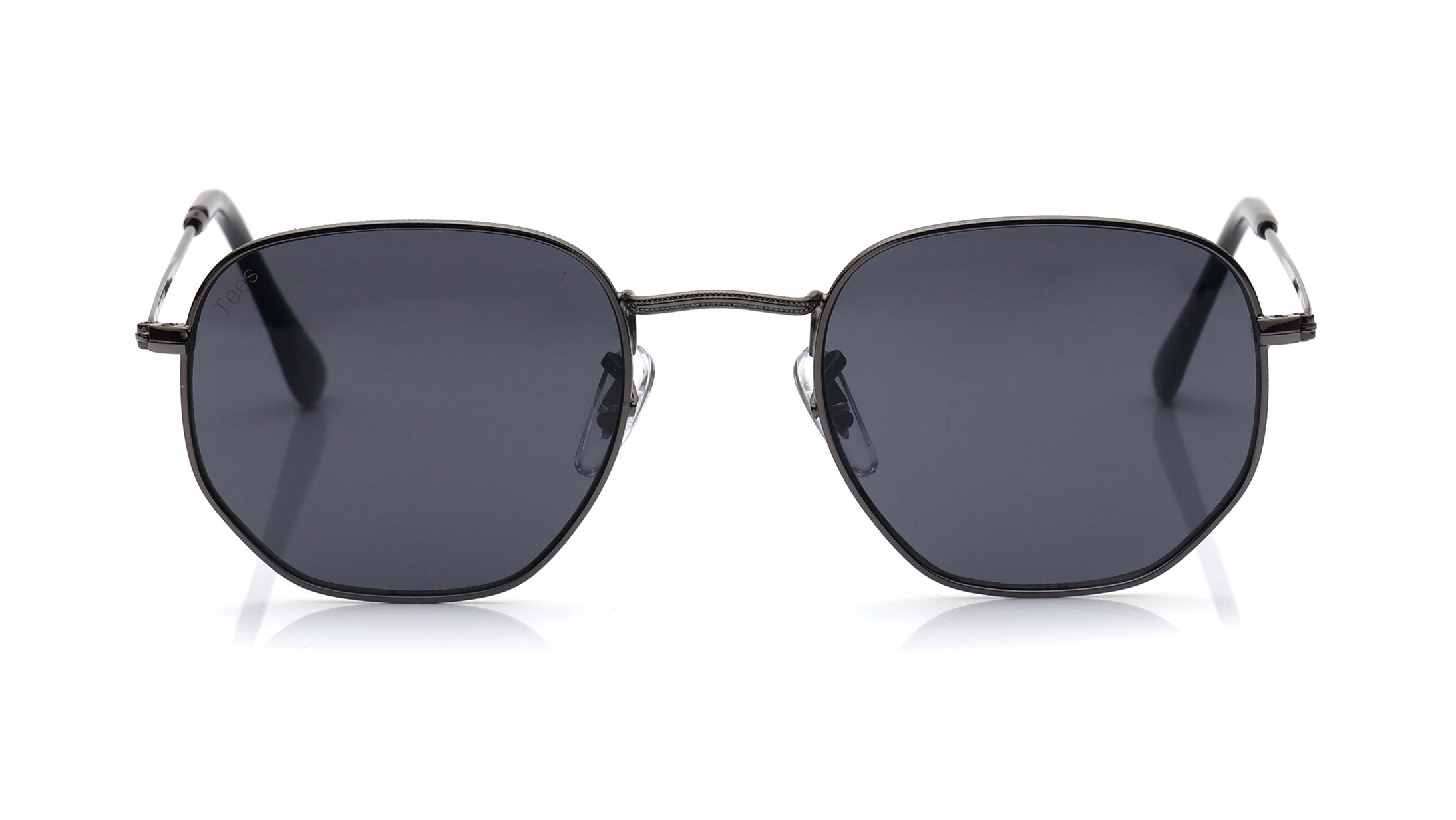 Image 1 of Grey Geometric Sunglasses for Men and Women from Tees By Fastrack Available at Titan Eye+