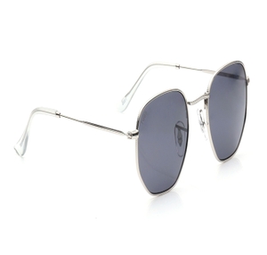 Image 2 of Grey Hexagon Sunglasses for Men and Women from Tees By Fastrack Available at Titan Eye+