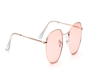Image 2 of Pink Geometric Sunglasses for Men and Women from Tees By Fastrack Available at Titan Eye+