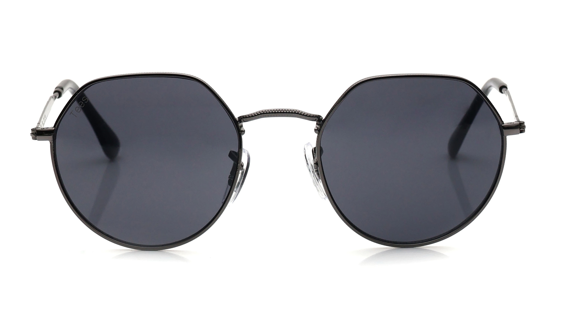 Image 1 of Black Geometric Sunglasses for Men and Women from Tees By Fastrack Available at Titan Eye+