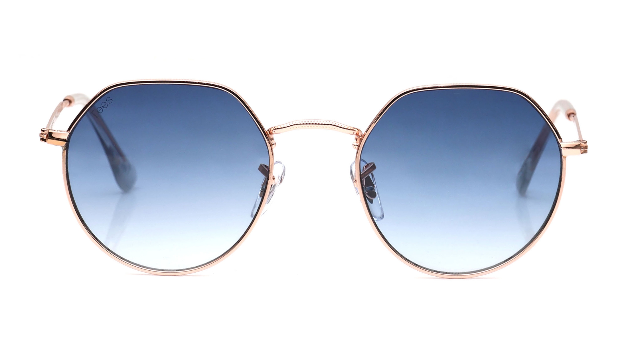 Image 1 of Blue Hexagon Sunglasses for Men and Women from Tees By Fastrack Available at Titan Eye+