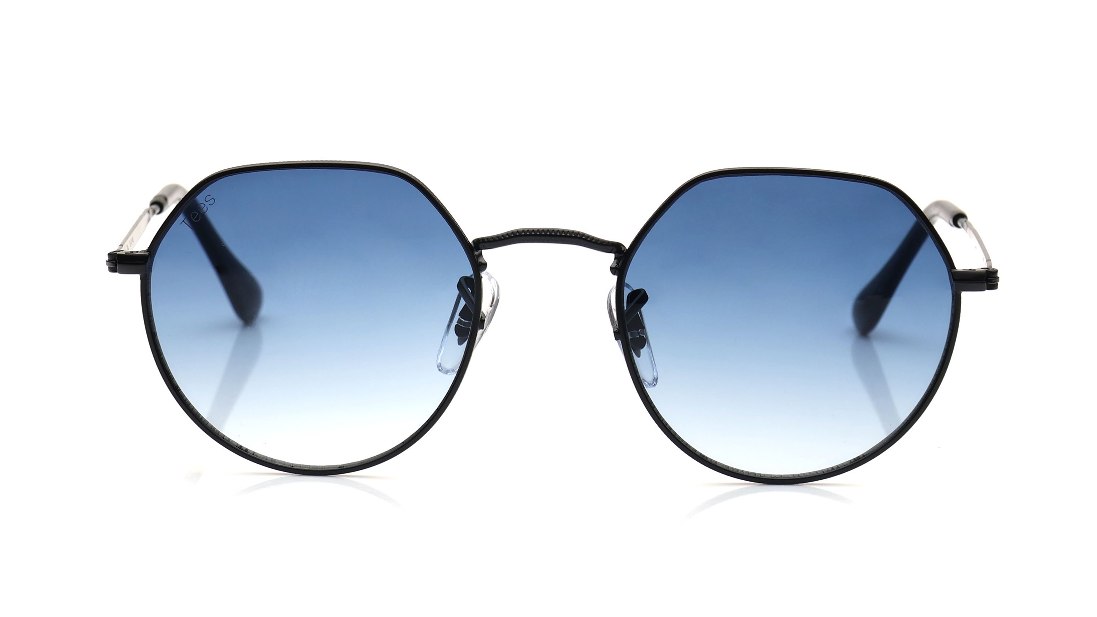 Image 1 of Blue Hexagon Sunglasses for Men and Women from Tees By Fastrack Available at Titan Eye+