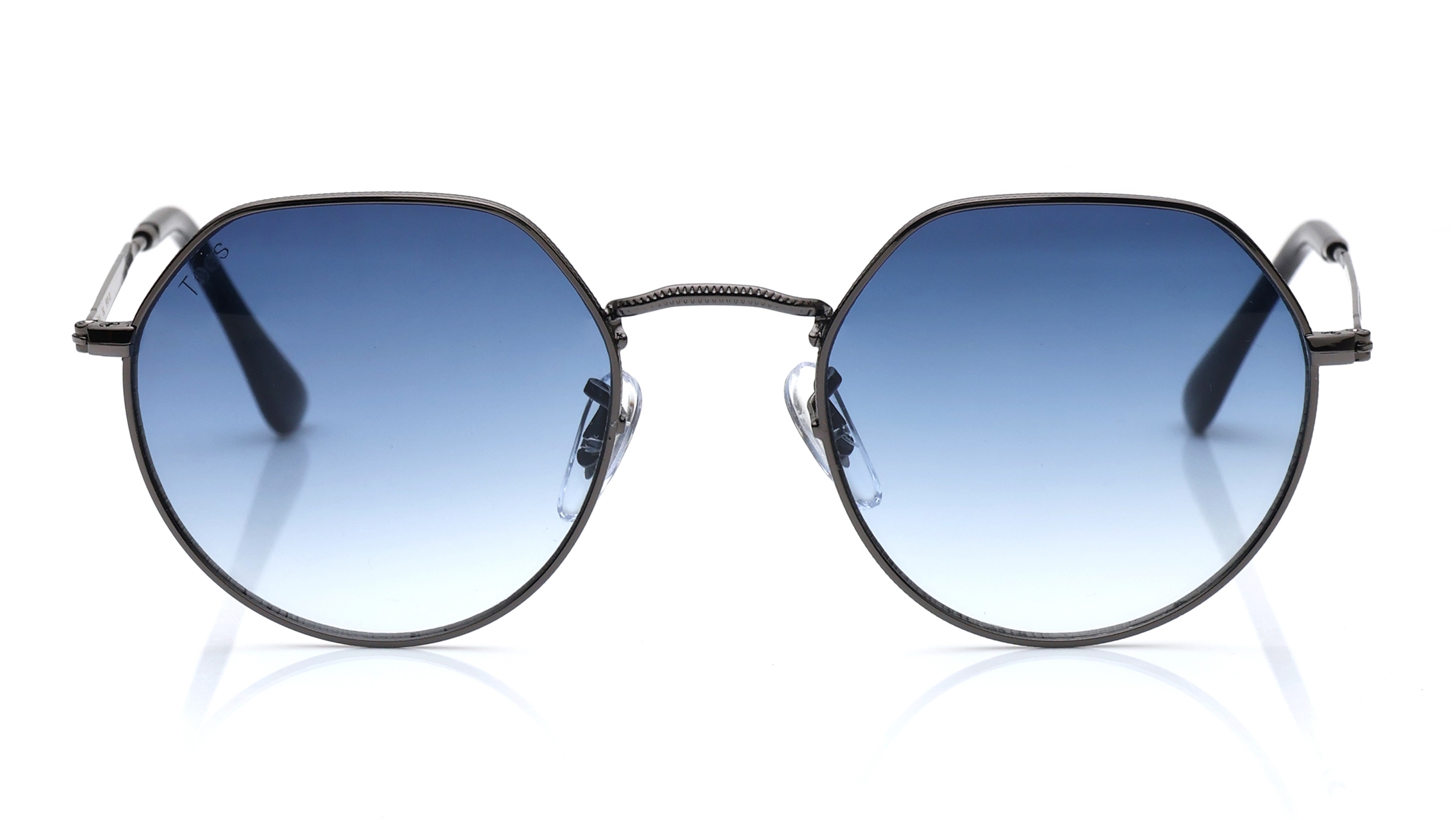 Image 1 of Blue Hexagon Sunglasses for Men and Women from Tees By Fastrack Available at Titan Eye+