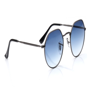 Image 2 of Blue Hexagon Sunglasses for Men and Women from Tees By Fastrack Available at Titan Eye+