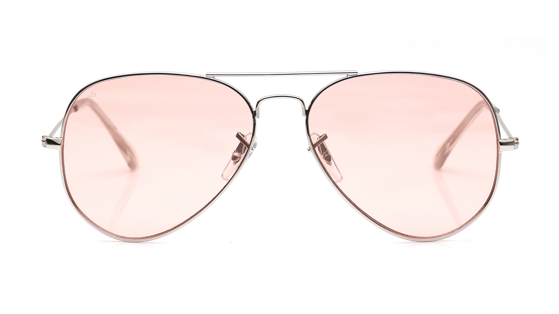 Image 1 of Pink Aviator Sunglasses for Men and Women from Tees By Fastrack Available at Titan Eye+