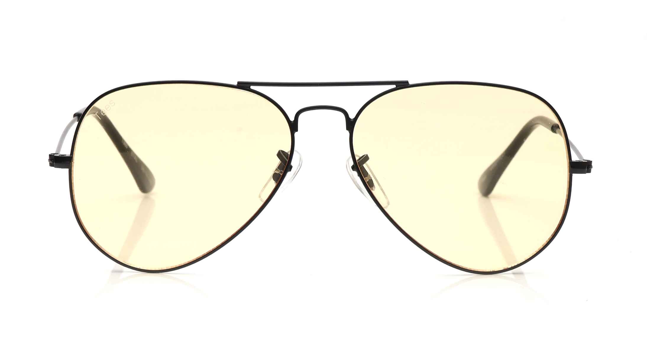 Image 1 of Yellow Aviator Sunglasses for Men and Women from Tees By Fastrack Available at Titan Eye+